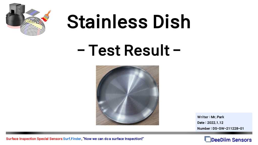 Stainless Dish Test Results