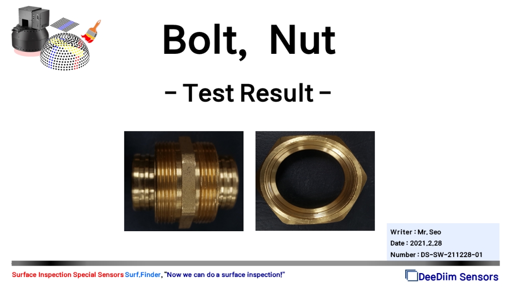 Bolt, Nut Test Results