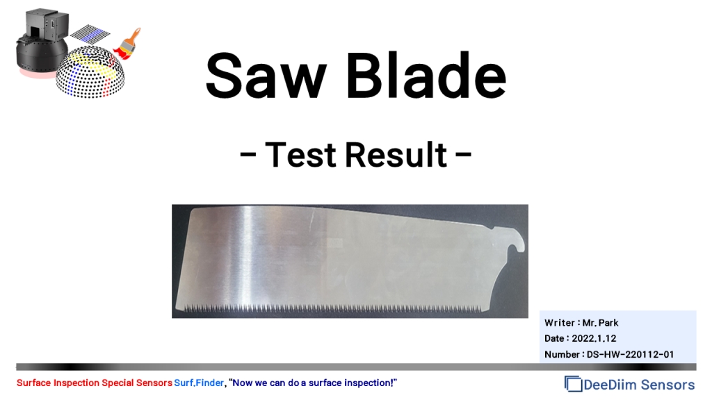 Saw Blade Test Results