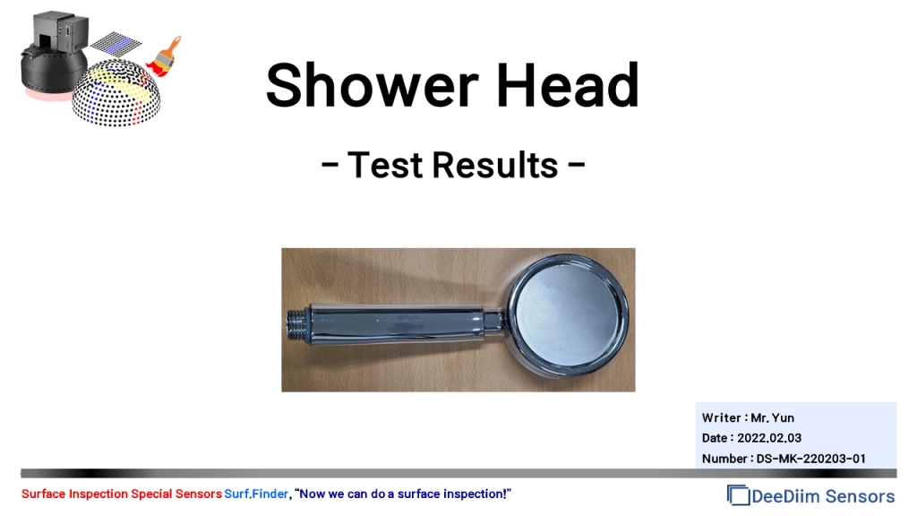 Shower Head Test Results